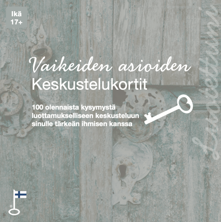 Vaikeiden asioiden keskustelukortit on saatavilla myös jälleenmyyjiltämme!